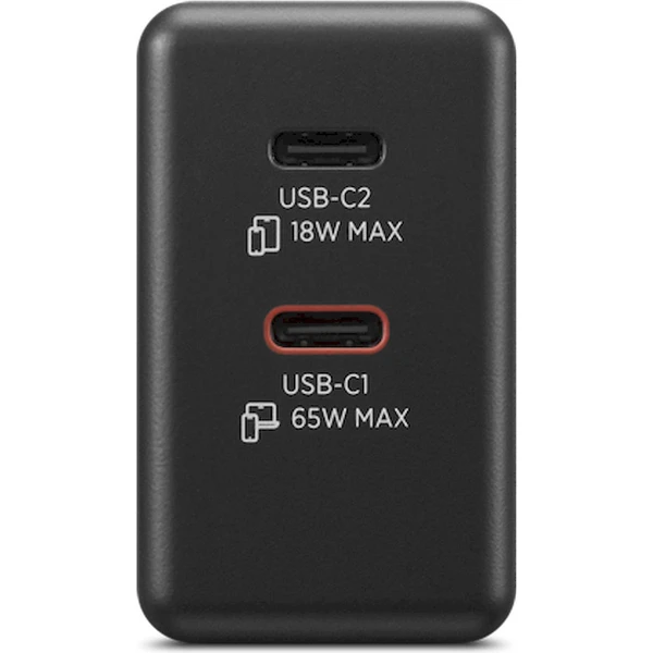 Lenovo Dual USB-C 65W GaN nabíjecí adaptér černý - Nabíječky - Obrázek X7BM000K01