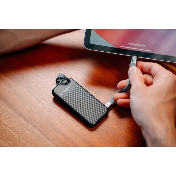 Verbatim Pocket SSD 1TB USB-C černá/šedá - SSD disky - Obrázek X7JD000P01