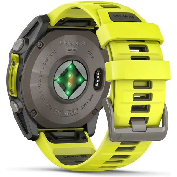 Garmin Fenix 8 Solar 51 mm titan žluté - Chytré hodinky - Obrázek X7YE000O01
