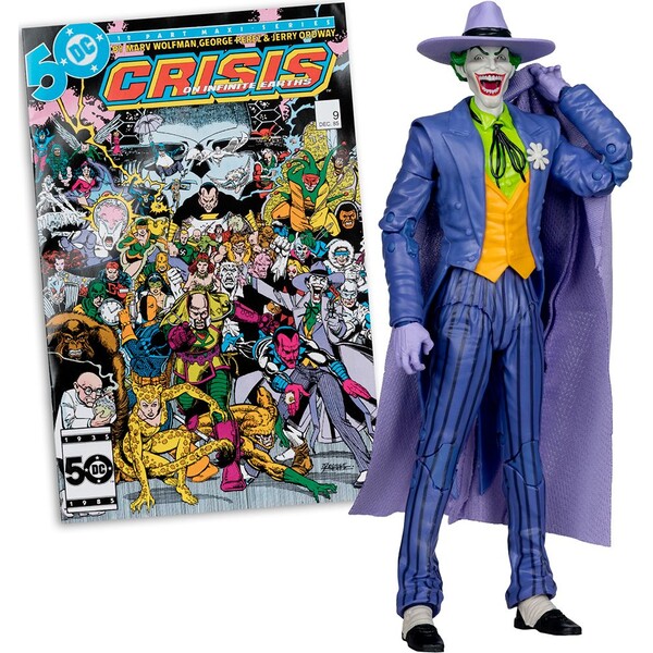Akční figurka McFarlane Toys DC Direct Page: Crisis on Infinite Earths - Punchers The Joker 18 cm Vícebarevná