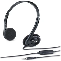 Genius HS-M200C (single jack) sluchátka s mikrofonem černá - Sluchátka