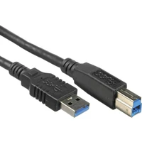PremiumCord USB-A/USB-B propojovací kabel 2m černý - Kabely a redukce