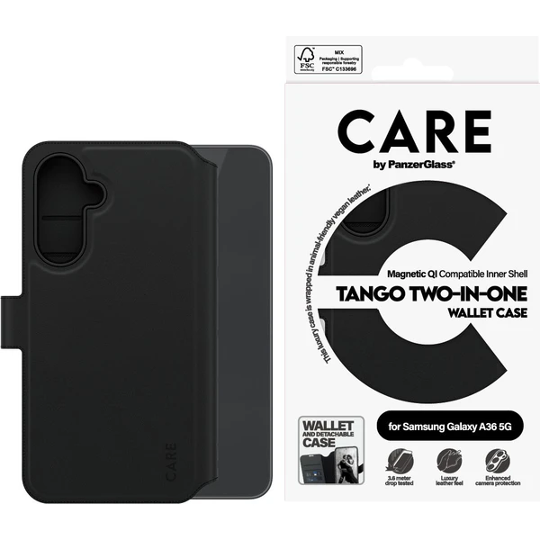 PanzerGlass® CARE pouzdro Samsung Galaxy A36 Tango 2v1 Wallet - Pouzdra - Obrázek X8UC000K01