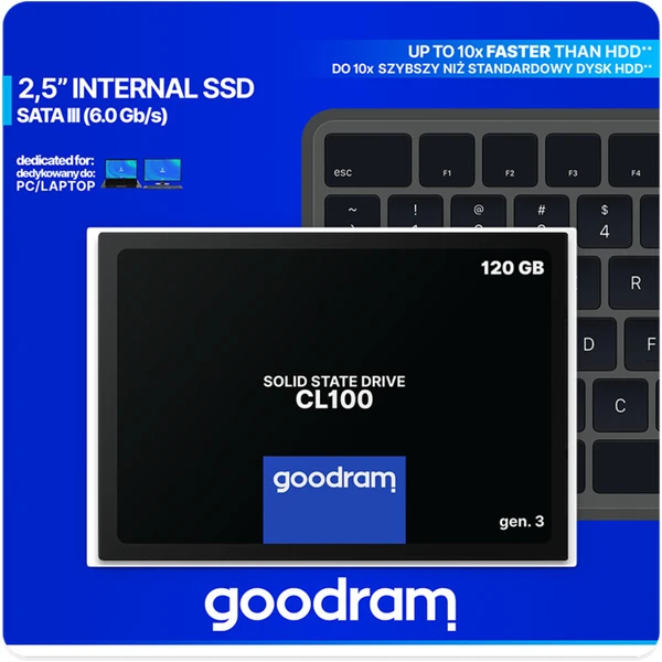 GOODRAM CL100 Gen.3 2,5" 120GB - SSD disky - Obrázek X8YJ100501