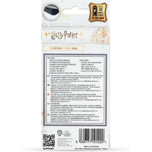 Lazerbuilt svítící powerbanka Harry Potter - Patronus 10000 mAh - Powerbanky - Obrázek X97H000K01