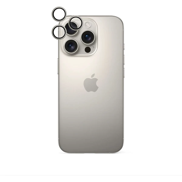 iWant ochrana čoček na kameru Apple iPhone 16 Pro/16 Pro Max přírodní titan - Ochranné folie a skla - Obrázek X9C9000K01