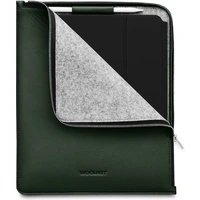 Woolnut Leather Folio kožené pouzdro iPad Pro 12,9"/iPad Pro 13"/iPad Air 13" tmavě zelené - Pouzdra