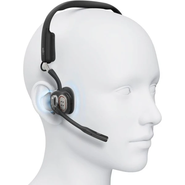 Shokz OpenMeet UC Bluetooth sluchátka před uši s adaptérem USB-A černá - Sluchátka - Obrázek X9ZE000J01
