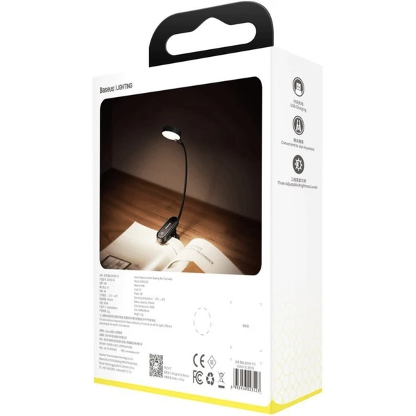 Baseus Mini LED lampička s klipem šedá - Lampičky - Obrázek XA3P600301