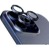 PanzerGlass HoOps ochranné kroužky Apple iPhone 16 Pro/16 Pro Max/15 Pro/15 Pro Max - modrý titan - Ochranné folie a skla