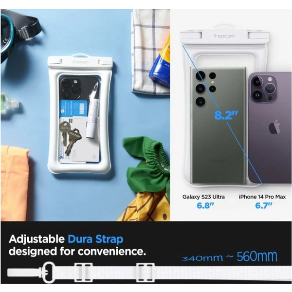 Spigen Aqua Shield Floating voděodolné pouzdro A610 2 Pack bílé - Pouzdra - Obrázek XAF3000701