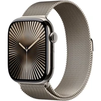 Apple Watch 49/46/45/44mm přírodní milánský tah S/M - Řemínky