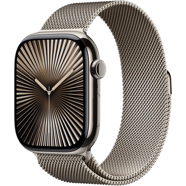 Apple Watch 46mm přírodní milánský tah - S/M MC7J4ZM/A