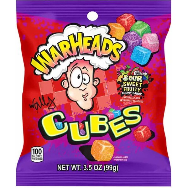 Kyselé žvýkací bonbony Warheads - Ovocné příchutě 99 g