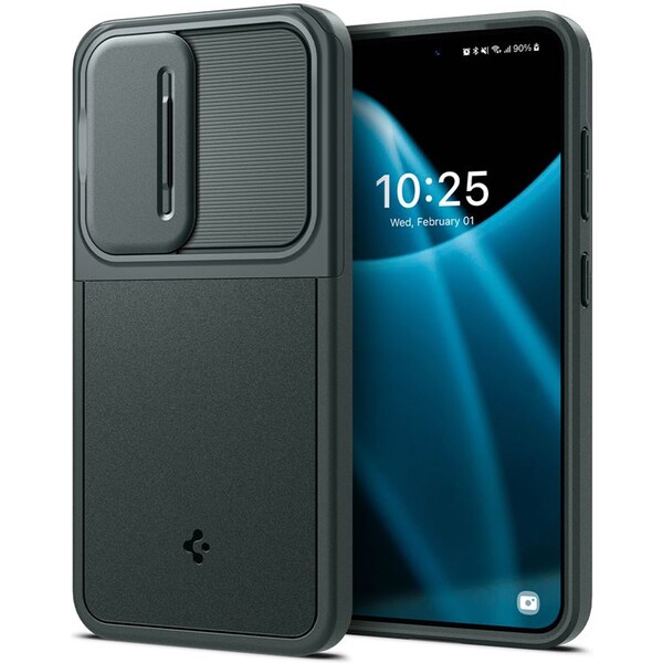 Spigen Optik Armor Samsung Galaxy S24 zelený Zelená