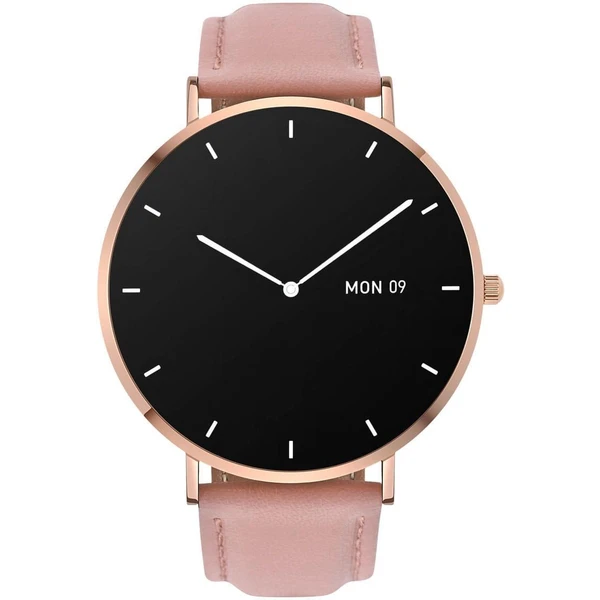 Garett Smartwatch Verona zlatá, růžový řemínek - Chytré hodinky - Obrázek XDEM300401