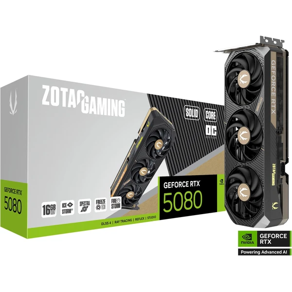ZOTAC NVIDIA GeForce RTX 5080 SOLID Core OC - Grafické karty - Obrázek XDLI000K01