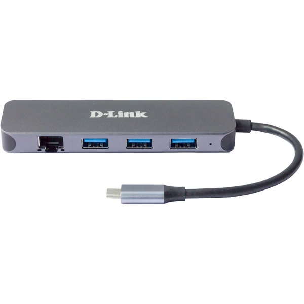 D-Link 5v1 USB-C Hub PD 60W antracitový - USB huby - Obrázek XDLK000K01