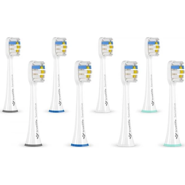 TrueLife SonicBrush UV Heads White Sensitive 8 Pack - Zubní kartáčky - Obrázek XDTG300401