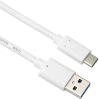PremiumCord USB-C/USB-A napájecí kabel 60W 0,15m bílý - Kabely a redukce