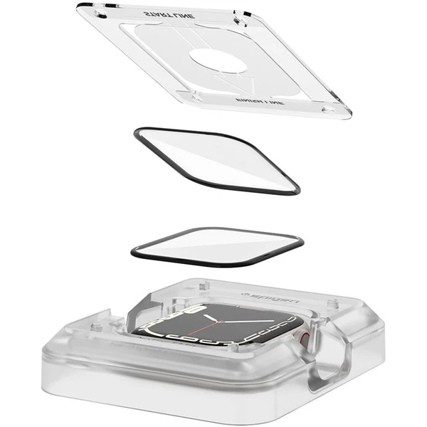 Spigen ProFlex EZ Fit 2 Pack sklo Apple Watch 9/8/7 (45mm) - Ochranné folie a skla - Obrázek XE3W600301