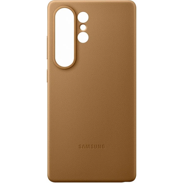 Samsung Kindsuit Case kryt z veganské kůže Galaxy S25 Ultra zlatý - Pouzdra - Obrázek XFCC000J01