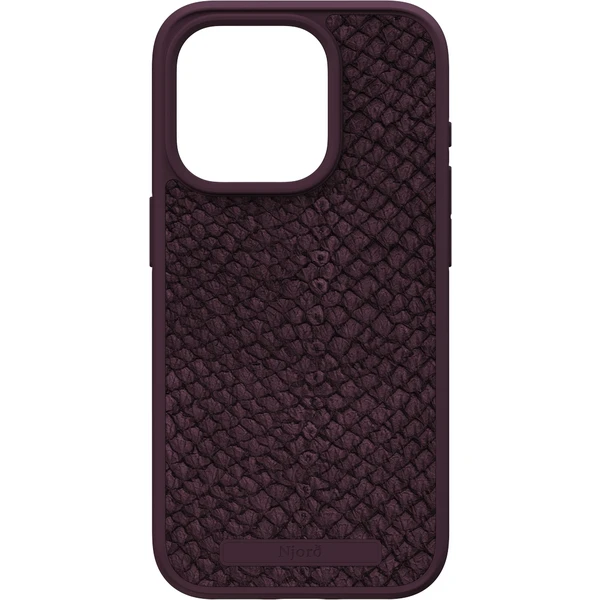 Njord Zalmleren Hoesje met MagSafe voor iPhone 14 - Vindur | Dark Grey