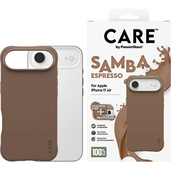 PanzerGlass® CARE Samba kryt s MagSafe Apple iPhone Air Espresso - Pouzdra - Obrázek XKDH000K01