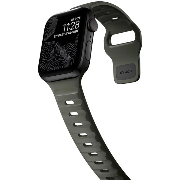 Nomad Sport Strap M/L řemínek pro Apple Watch Ultra 49/45/44/42 mm Ash Green - Řemínky - Obrázek XKNW600301