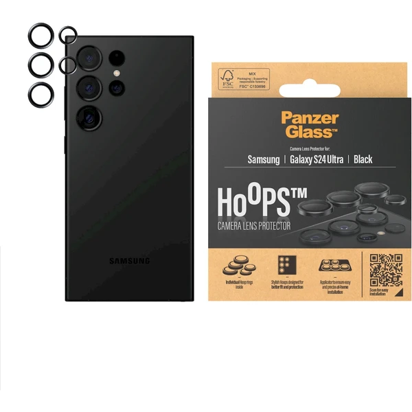 PanzerGlass HoOps ochranné kroužky Samsung Galaxy S24 Ultra - Ochranné folie a skla - Obrázek XM51000P01