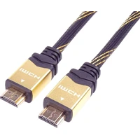 PremiumCord HDMI 2.0b/HDMI 2.0b kabel s ethernetem 4K 0,5m černý - Kabely a redukce