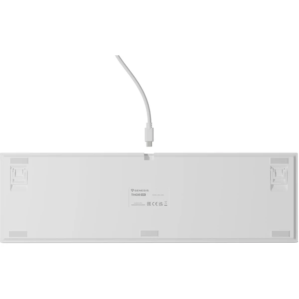 Genesis Thor 404 herní klávesnice Gateron Yellow Pro US bílá - Klávesnice - Obrázek XNBE000K01