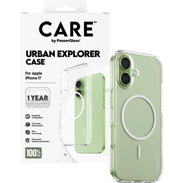 PanzerGlass® CARE Urban kryt s MagSafe Apple iPhone 17 čirý/bílý - Pouzdra - Obrázek XQEH000K01