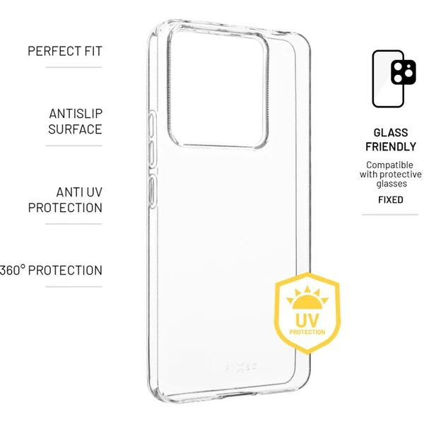 FIXED Slim AntiUV TPU kryt Xiaomi Redmi Note 13 Pro 5G/Poco X6 5G čirý - Pouzdra - Obrázek XUA5000O01