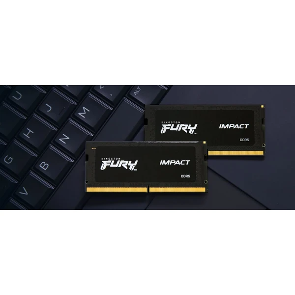 Kingston FURY Impact Black DDR5 16GB 4800MT/s CL38 SO-DIMM (1x16GB) XMP - Operační paměti - Obrázek XVAY600301
