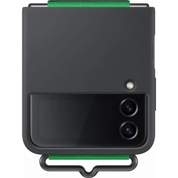 Samsung Silicone Cover Strap Flip4 Black - Pouzdra - Obrázek XWAVF00101