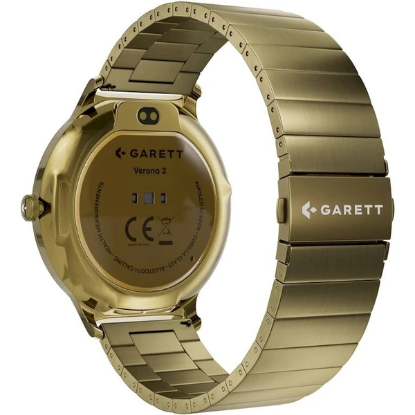 Garett Smartwatch Verona 2 Solid steel, zlatá - Chytré hodinky - Obrázek XX2J000K01