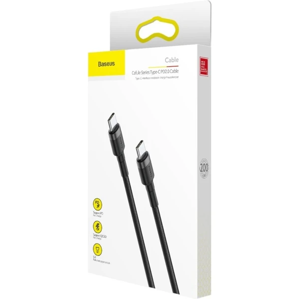 Baseus Cafule USB-C/USB-C napájecí kabel 60W 1m červený/černý - Kabely a redukce - Obrázek XY95300401
