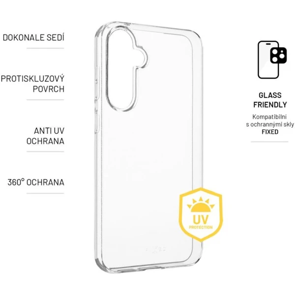 FIXED Slim AntiUV TPU kryt Samsung Galaxy S23 FE čirý - Pouzdra - Obrázek XZ08000701