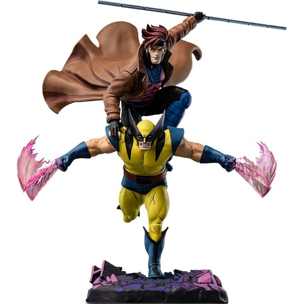 Soška Iron Studios Deluxe Art Scale 1/10 X-Men '97 - Gambit & Wolverine Vícebarevná