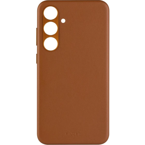FIXED MagLeather kožený kryt s MagSafe Samsung Galaxy S24+ hnědý - Pouzdra - Obrázek Y071000K01