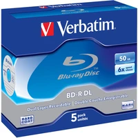 VERBATIM BD-R(5 ks) DualLayer/Jewel/6X/50GB - Optické disky