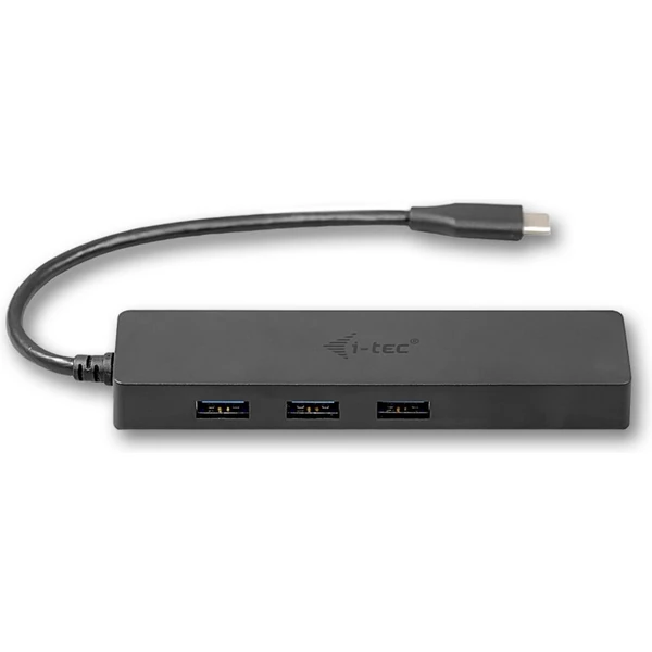 i-tec USB 3.1 Type C SLIM HUB 3 Port With Gigabit Ethernet Adapter - USB huby - Obrázek Y0HA000501