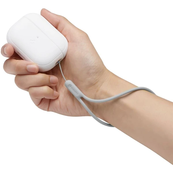 Spigen Silicone Fit pouzdro s poutkem Apple AirPods Pro (2nd Gen) bílé - Pouzdra - Obrázek Y105000J01