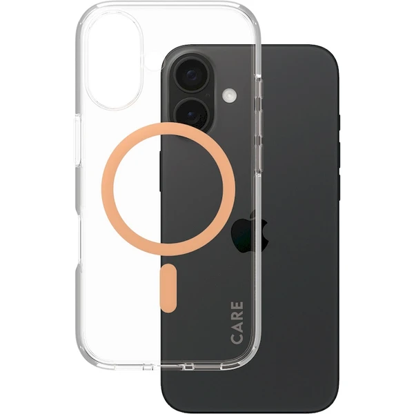 PanzerGlass® CARE kryt Apple iPhone 16 MagSafe Urban Combat čirý/broskvový - Pouzdra - Obrázek Y108000P01
