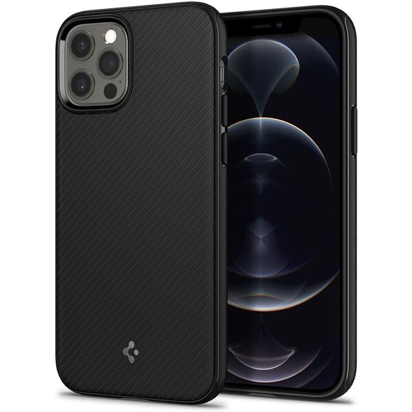 Spigen MagArmor magnetický kryt Apple iPhone 12/ 12 Pro černý