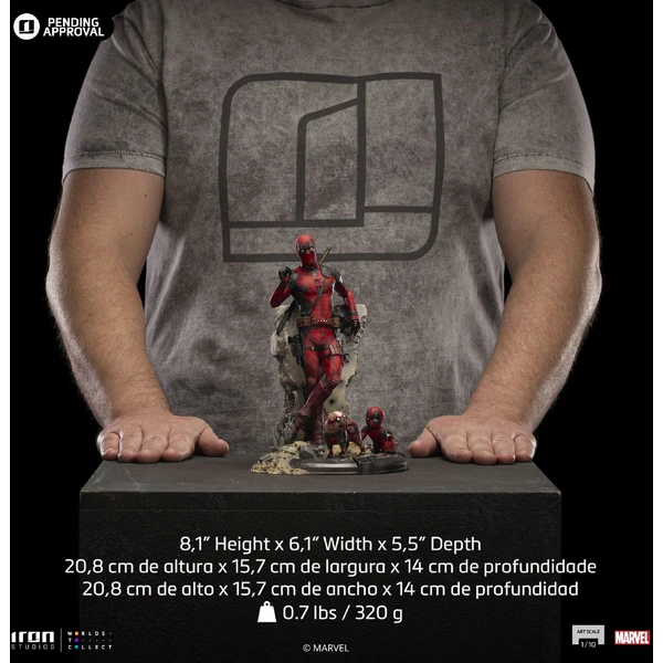 Soška Iron Studios Art Scale 1/10 Deadpool & Wolverine - Deadpool - Sochy a sošky - Obrázek Y1M7000J01