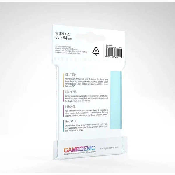 Gamegenic měkké obaly na karty (100ks) - Obaly na karty - Obrázek Y1MG000N01