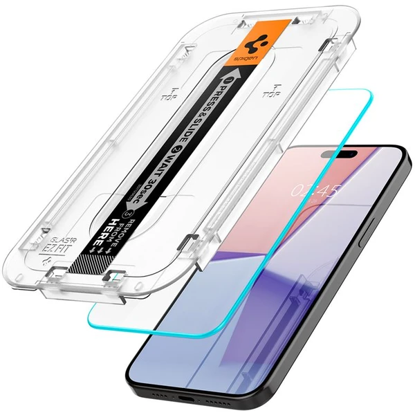 Spigen Glass tR EZ Fit HD tvrzené sklo iPhone 15 Pro čiré - Ochranné folie a skla - Obrázek Y1W8000601