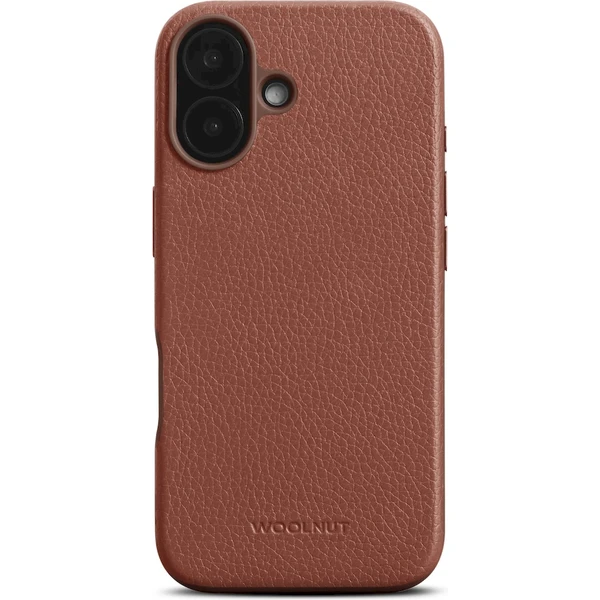 Woolnut MagSafe kožený kryt iPhone 16 Plus hnědý - Pouzdra - Obrázek Y288000O01